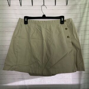 Bass Beige Cotton Skirt with Shorts in Back